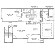 Floorplan-2Bd/2Bath